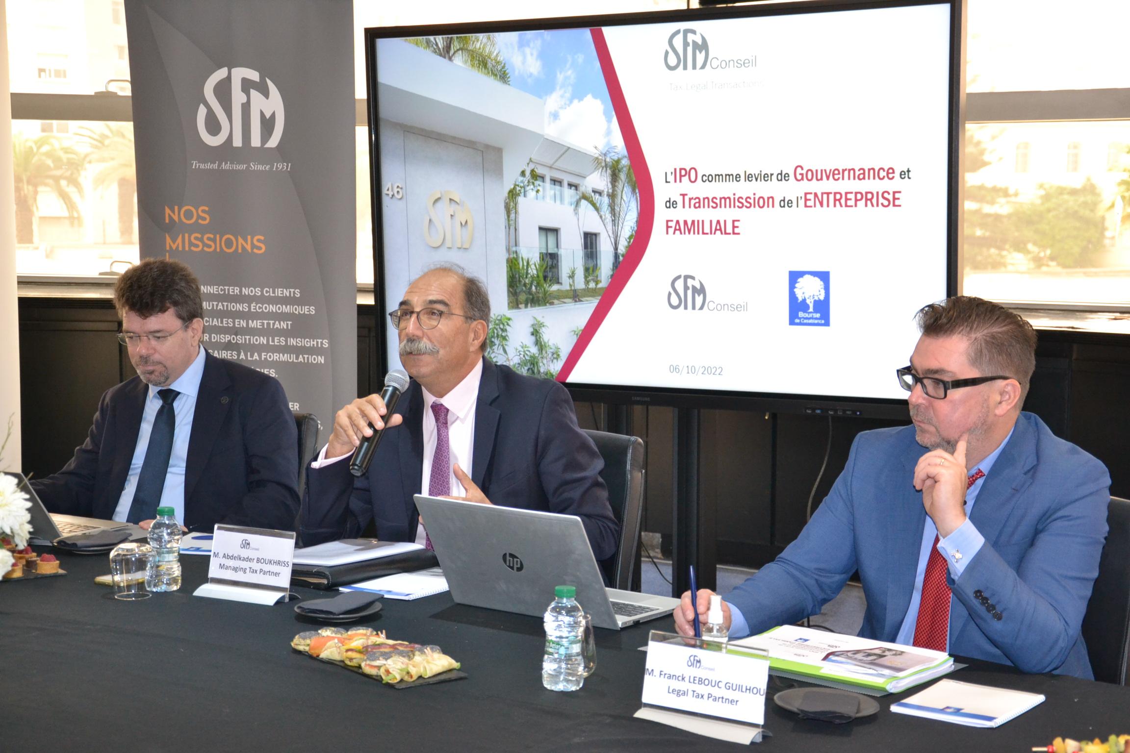 Workshop « L’IPO, levier de gouvernance et de transmission des entreprises familiales » avec la Bourse de Casablanca